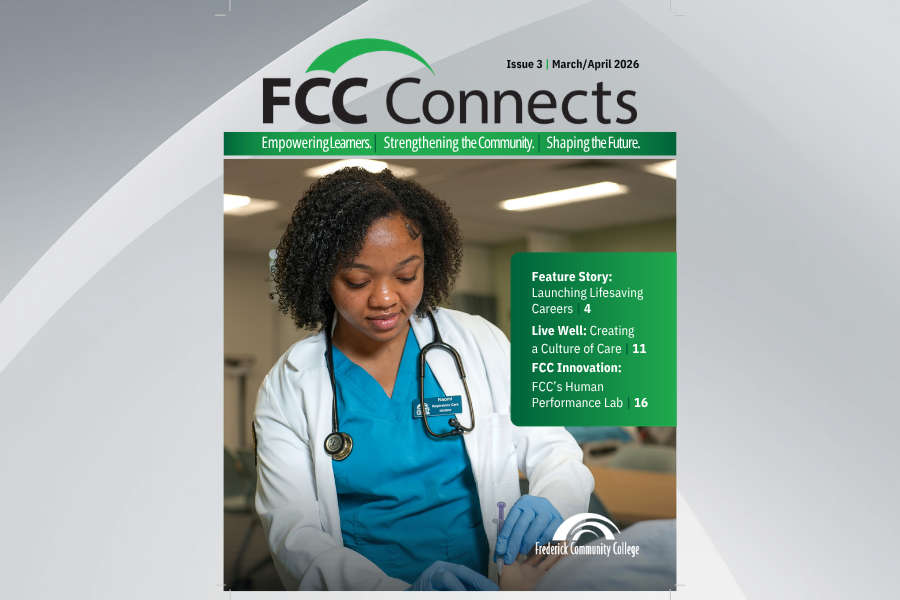 Cover of the March 2026 issue of FCC Connect showing nursing student